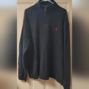 Polo Ralph Lauren 1/4 Zip Men's XXL Pullover Sweater/Sweatshirt. Blue